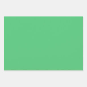 Smaraggrüne Farbe Geschenkpapier Set