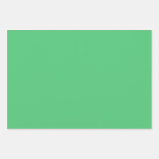 Smaraggrüne Farbe Geschenkpapier Set (Vorderseite)