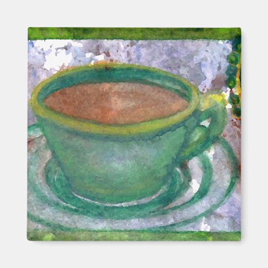 Smarald Coffee CricketDiane Kaffeekunst Magnet (Vorne)