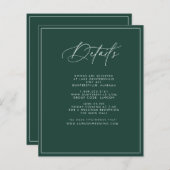 Smarald Details Card (Vorne/Hinten)