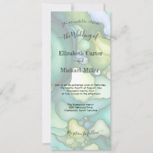 Smarald Dream: Moderner Hochzeitstil Einladung