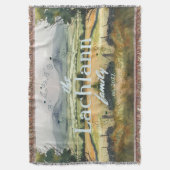 Smarald Dreams: irische Landschaft Wasserfarbe Decke (Vorderseite Vertikal)