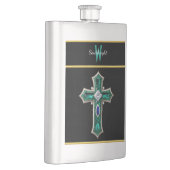 Smarald Dreamscape: Ein Diamant-Crusted Cross Flachmann (Rechts)