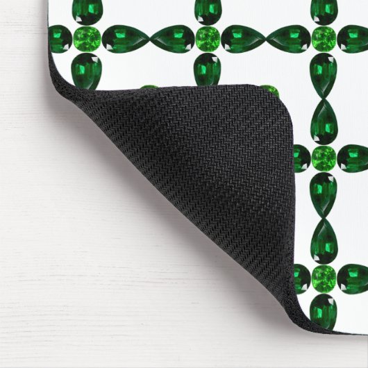 Smarald Gemstone Art, grün Mousepad (Ecke)
