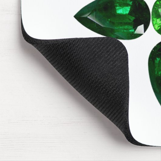 Smarald Gemstone Art, grün Mousepad (Ecke)