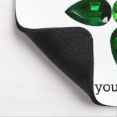 Smarald Gemstone Art, grün Mousepad (Ecke)