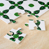 Smarald Gemstone Art, grün Puzzle (Seite)