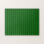 Smarald Gemstone Art, grün Puzzle (Horizontal)