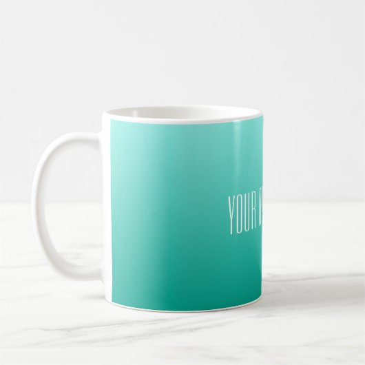Smarald Gradient benutzerdefinierte Tasse (Links)