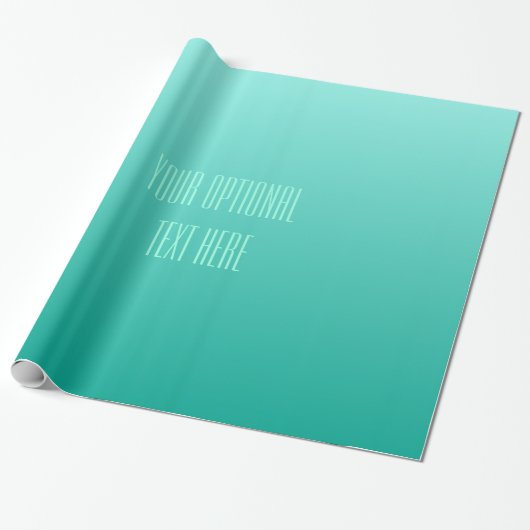 Smarald Gradient, benutzerdefiniertes Textrahpapie Geschenkpapier (Ungerollt)