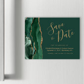 Smarald Green Agate Magnetic Wedding speichern das Magnetkarte