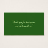 Smarald Green Celtic Liebe Knots Gastgeschenk Hoch (Rückseite)