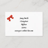 Smarald Green Damask Musterpatter Sitter Visitenkarte (Rückseite)