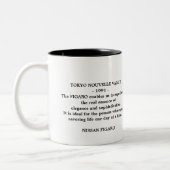 Smarald Green Figaro Auto Figarations Tokyo Zitat Zweifarbige Tasse (Links)