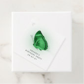 Smarald Green Glows Butterfly und Damask Geschenkanhänger (Beispiel)