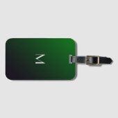 Smarald Green Gradient - Monografie hinzufügen Gepäckanhänger (Vorderseite (Horizontal))