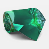 Smarald Green Magical Mystical St Patricks Day Krawatte (Gerollt)