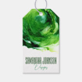 Smarald Green Modern Closing Business Hang Tag Geschenkanhänger (Vorderseite)