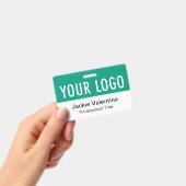 Smarald Green PVC Abzeichen Horizontale Arbeitspla Ausweis (Handheld)