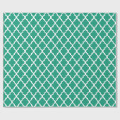 Smarald Green Quarto Tiles Muster Geschenkpapier (Flach)