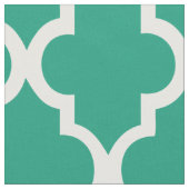 Smarald Green Quarto Tiles Muster Stoff (Nahaufnahme)