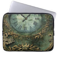 Smarald Green Rustic Steampunk Clock (1)