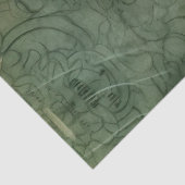 Smarald Green Rustic Steampunk Clock (5) Seidenpapier (Detail)