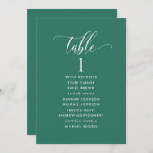 Smarald Green, Sitzplan-Karten mit Gästennamen (Vorne/Hinten)