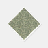 Smarald Green und Gold Art Deco Muster Serviette (Ecke)