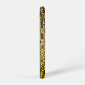 Smarald Green und Gold Peacock Feathers Samsung Galaxy Hülle (Rechte Seite)