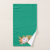 Smarald Green und Pampas Grass Badhandtuch Set (Handtuch)