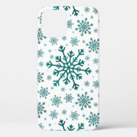 Smarald Green Weihnachtsschneeflocken auf Winter W