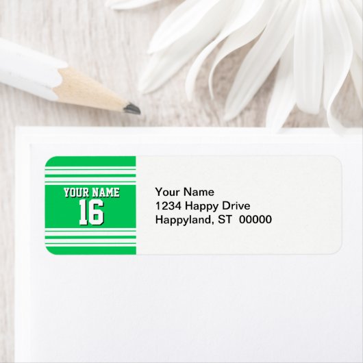 Smarald Green White Team Jersey Name (Insitu)