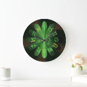 Smarald Green Zodiac Astrologie Symbole Wall Clock Große Wanduhr (Zuhause)
