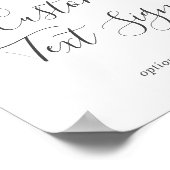 Smarald Greenery Cards & Gifts Custom Text Sign Poster (Ecke)