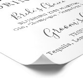 Smarald Greenery Signature Drinks unterzeichnen Poster (Ecke)