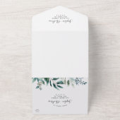 Smarald Greenery Wedding All in one Invasion Einladung (Außenbereich)