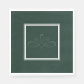 Smarald+grüne Servietten (Vorderseite)