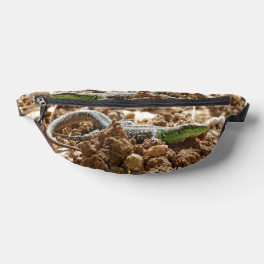 Smarald lizard Salamander auf Erden Bauchtasche (Ablage )