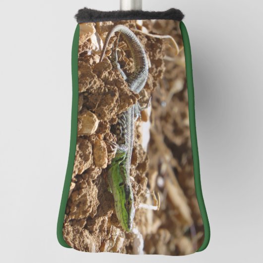 Smarald lizard Salamander auf Erden Golf Headcover (Rotieren 90)