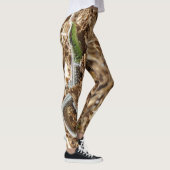 Smarald lizard Salamander auf Erden Leggings (Rechts)