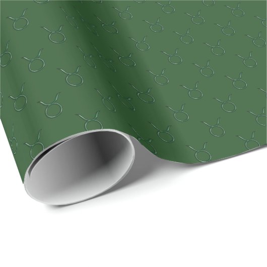 Smarald Taurus Symbols Wrapping Paper Geschenkpapier (Rolleneckpunkt)