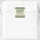 Smarald Verziert Borders Holidays Sticker (Tasche)