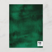 Smarald Watercolor mit Gold Begleitkarte (Rückseite)