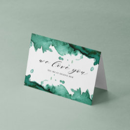 Smarald Watercolor Wash Mother's Day Card Karte