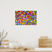 Smarites - Hintergrund für Schokoladenkuchen Poster (Küche)