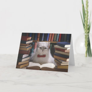 Smart-Abschluss-Katze Karte