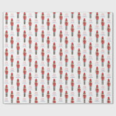 Smart African American Nutcracker Frohe Weihnachte Geschenkpapier (Flach)