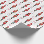 Smart African American Nutcracker Frohe Weihnachte Geschenkpapier (Ecke)