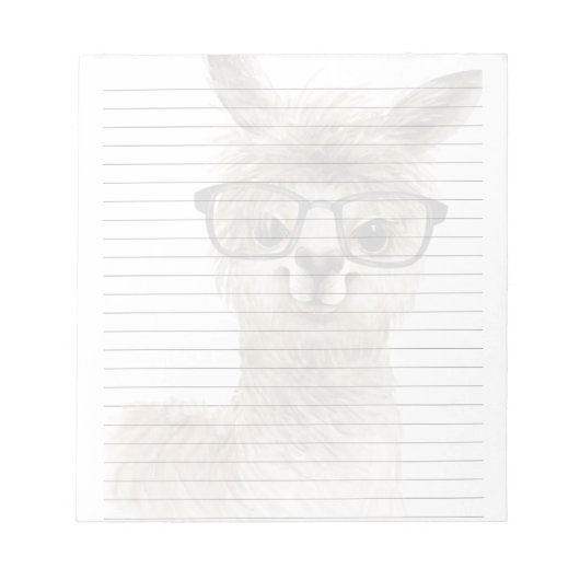 Smart Alpaca Notepad Notizblock (Vorderseite)